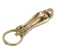 Handmade Golden Brass Brass Opener With Tribal Figurine