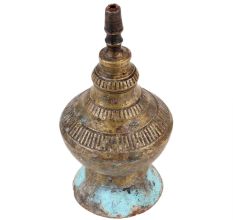 Handmade Patina Rich Brass Kerosene Oil Lamp