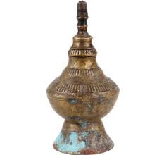 Handmade Patina Rich Brass Kerosene Oil Lamp
