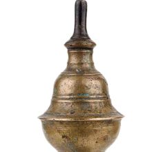 Handmade Dark Finish  Brass Oil Lamp Old Classic Design
