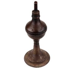 Handmade Black Finish Brass Kerosine Oil Lamp