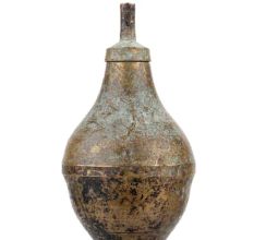 Handmade Brown Brass Vintage Kerosene Oil Lamp