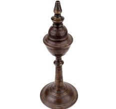â€ŽHandmade Blackened Brass Kerosine Oil Lamp