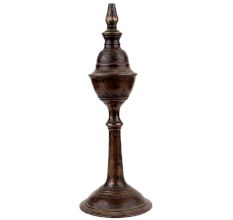 â€ŽHandmade Blackened Brass Kerosine Oil Lamp