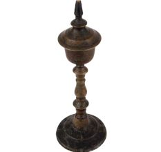 Hnadmade Tan Brass Kerosene Oil Lamp Traditional Light For Home