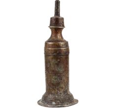Handmade Tarnish Brass Oil or Kerosene Lamp