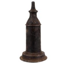 Handmade Blackened Brass Kerosene Oil Lamp With Single Wick