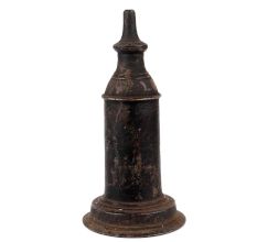 Handmade Blackened Brass Kerosene Oil Lamp With Single Wick