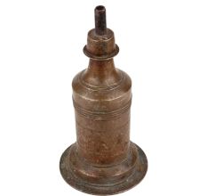 Handmade Patina Rich Brass Oil Lamp From South India