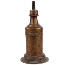 Handmade Patina Rich Brass Oil Lamp From South India