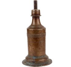 Handmade Patina Rich Brass Oil Lamp From South India