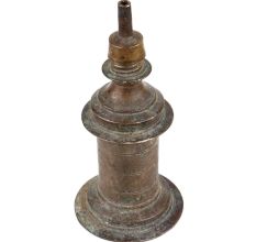 Handmade Black Coated Brass Vintage Kerosene Oil Lamp