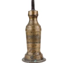 Handmade Antique Finish Brass Kerosene Oil Lamp From South India