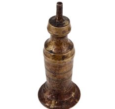 Handmade Discolored  Brass Oil Lamp