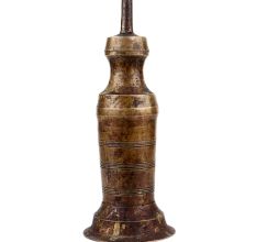 Handmade Discolored  Brass Oil Lamp