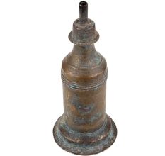 Handmade Blackened Brass Antique Oil Lamp