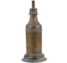 Handmade Blackened Brass Antique Oil Lamp
