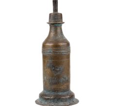 Handmade Blackened Brass Antique Oil Lamp