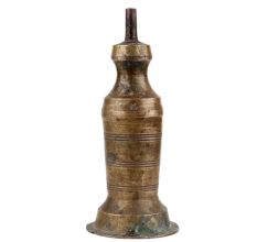 Handmade Black Coated Brass South Indian Oil lamp