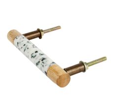 Terrazzo Marble Round Wood Handles