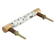 Terrazzo Marble Round Wood Handles