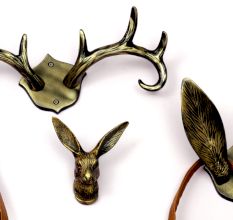 Decorative Deer Horn Aluminum Hooks