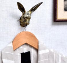 Decorative Rabbit Face Aluminum Hooks