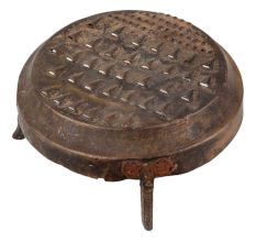 Handmade Antique Brass Grater With Three Legs