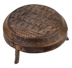 Handmade Antique Brass Grater With Three Legs