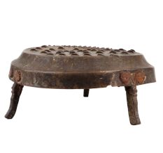 Handmade Antique Brass Grater With Three Legs