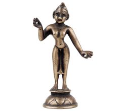 Handmade Black Coated Brass Indian Goddess Statue