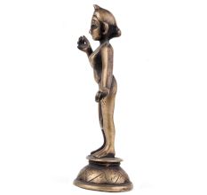 Handmade Black Coated Brass Indian Goddess Statue