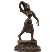 Handmade Antique Brass Dancing Lady Statue