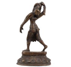 Handmade Antique Brass Dancing Lady Statue