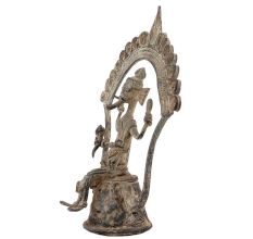 Handmade Rust Brass Dhokra Ganesha statue
