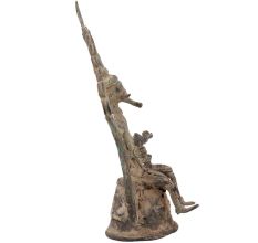 Handmade Rust Brass Dhokra Ganesha statue