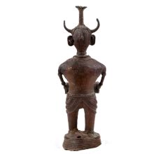 Handmade Stained Brass Cast Dhokra Figurines Of A Musician