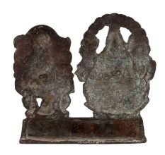 Handmade Antique Brass Lord Laxmi Ganesha Statue