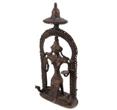 Handmade Dark Finish Brass Naga snake Goddess Tribal Art
