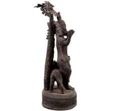 Handmade Blackened Brass Krishna Playing  His Divine Flute