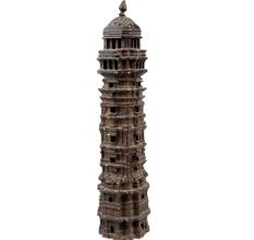 Handmade Patina Rich Rajasthan Vijaya Stambha Statue