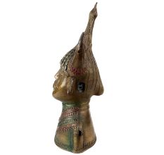 Handmade Multicolored Brass Naga Warrior Showpiece
