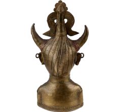 Handmade Multicolored Brass Naga Warrior Showpiece