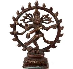 Handmade Brown Brass Natraja Dancing Idol