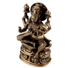 Handmade Black Brass Saraswati Mata Statue