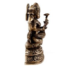 Handmade Black Brass Saraswati Mata Statue