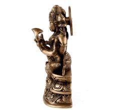 Handmade Black Brass Saraswati Mata Statue