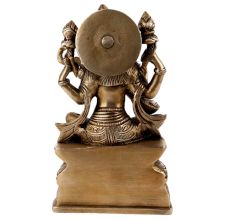 Handmade Black Brass Saraswati Mata Statue