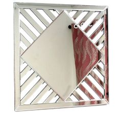 Handmade Silver Venetian Mirror Square Design For Walls