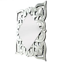 Handmade Silver Glass Square Venetian Mirror